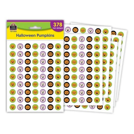 Autocollants : Mini Citrouilles d'Halloween\378